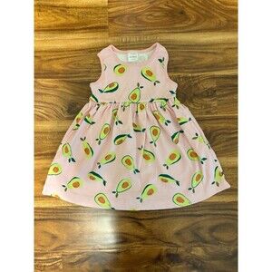 Hanna Andersson Tank Dress, Avocado Print, Size 3T